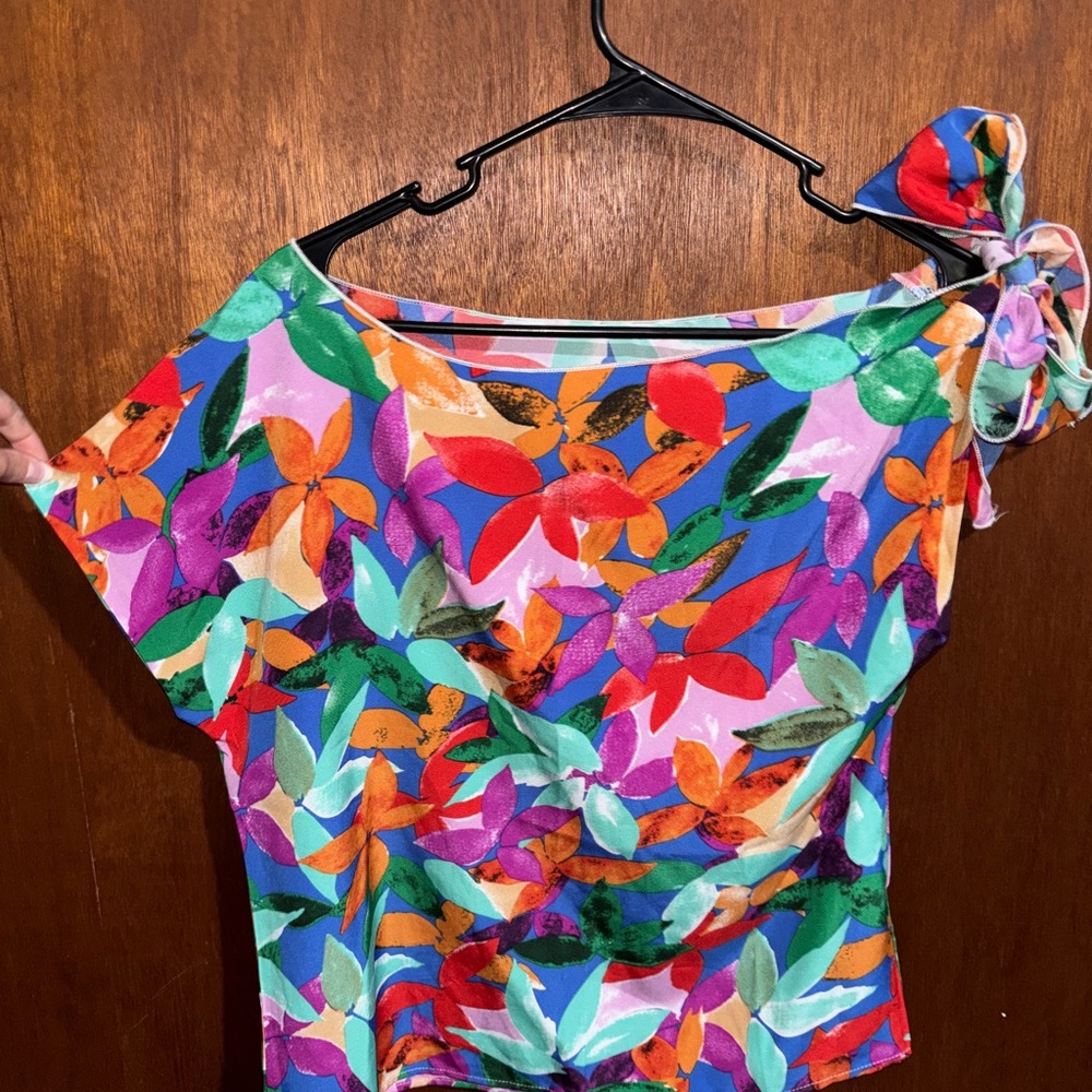 Colorful Floral Women's Top